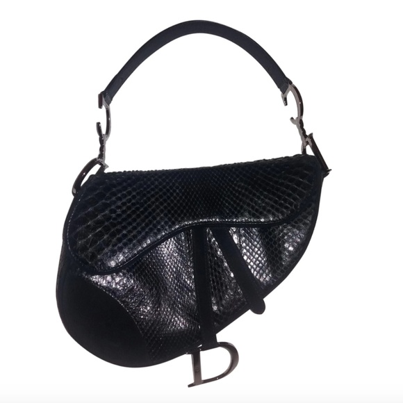 dior python saddle bag